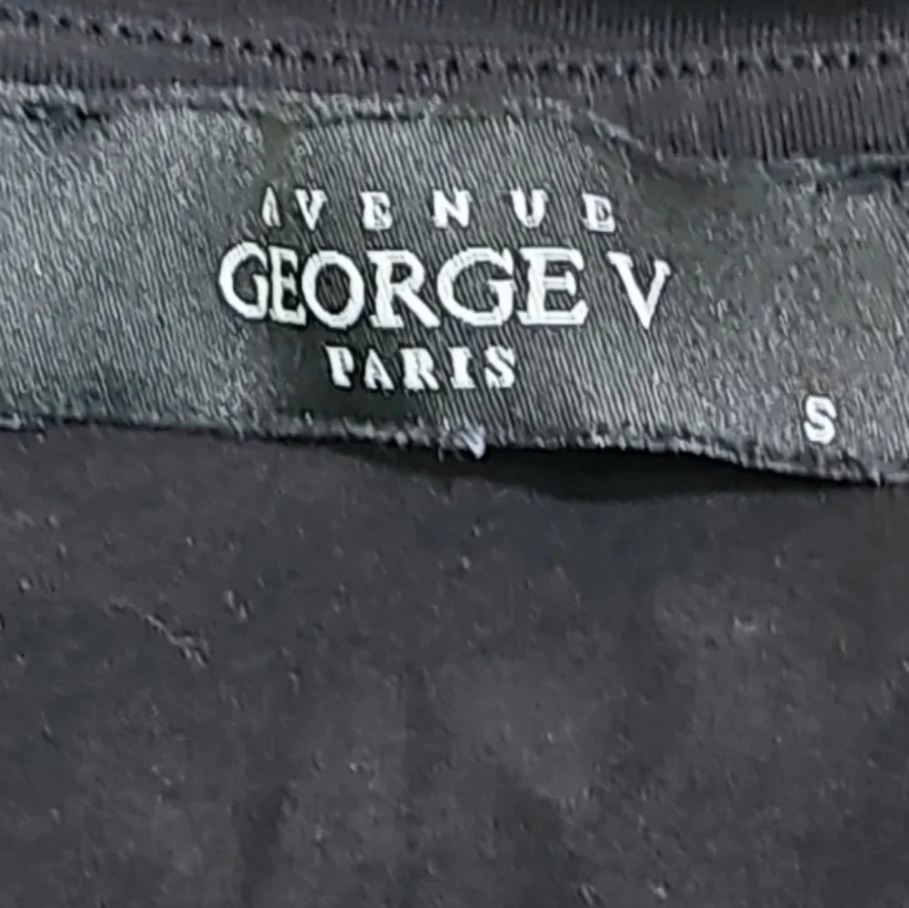 George V Paris Black Sequin Eagle Headdress Shirt Mens S Designer Streetwear Y2K - Picture 4 of 7
